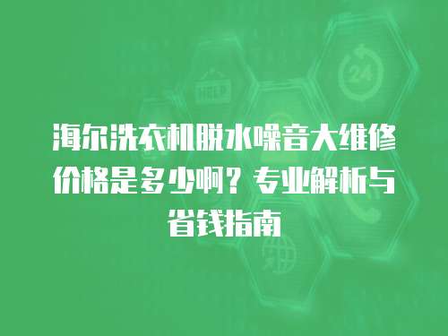 海爾洗衣機(jī)脫水噪音大維修價(jià)格是多少??？專業(yè)解析與省錢指南