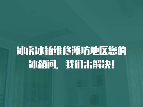 冰虎冰箱維修濰坊地區您的冰箱問，我們來解決！