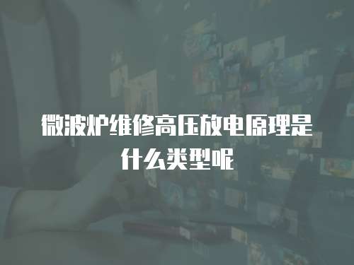 微波爐維修高壓放電原理是什么類型呢