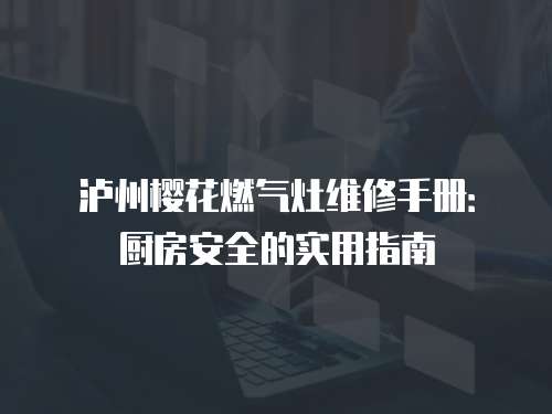 瀘州櫻花燃?xì)庠罹S修手冊：廚房安全的實(shí)用指南