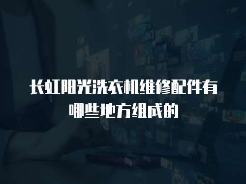 長虹陽光洗衣機維修配件有哪些地方組成的
