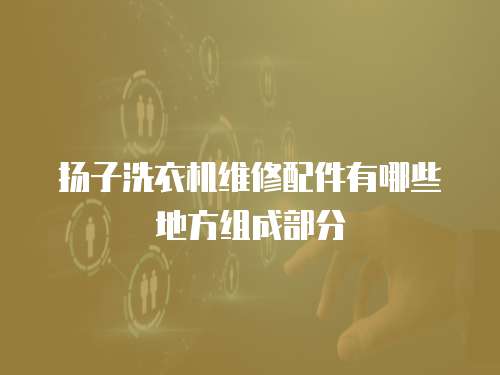 揚子洗衣機維修配件有哪些地方組成部分