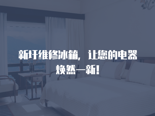 新圩維修冰箱，讓您的電器煥然一新！
