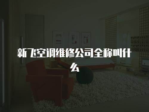 新飛空調維修公司全稱叫什么