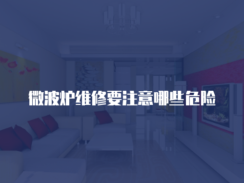 微波爐維修要注意哪些危險