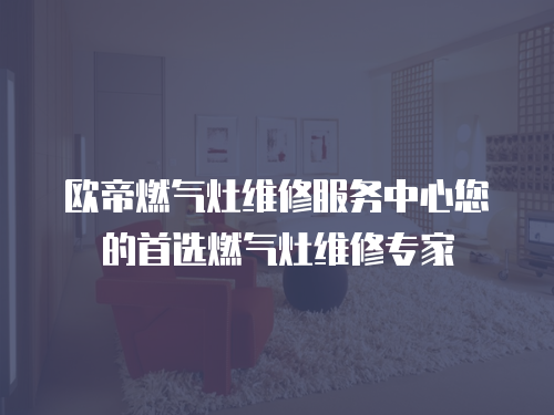 歐帝燃氣灶維修服務中心您的首選燃氣灶維修專家